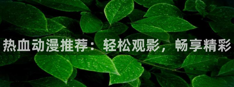 omofun动漫正版：热血动漫推荐：轻松观影，畅享精彩